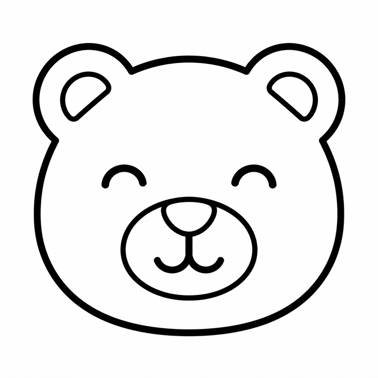 Bear-head PNG logo with clean visible edges