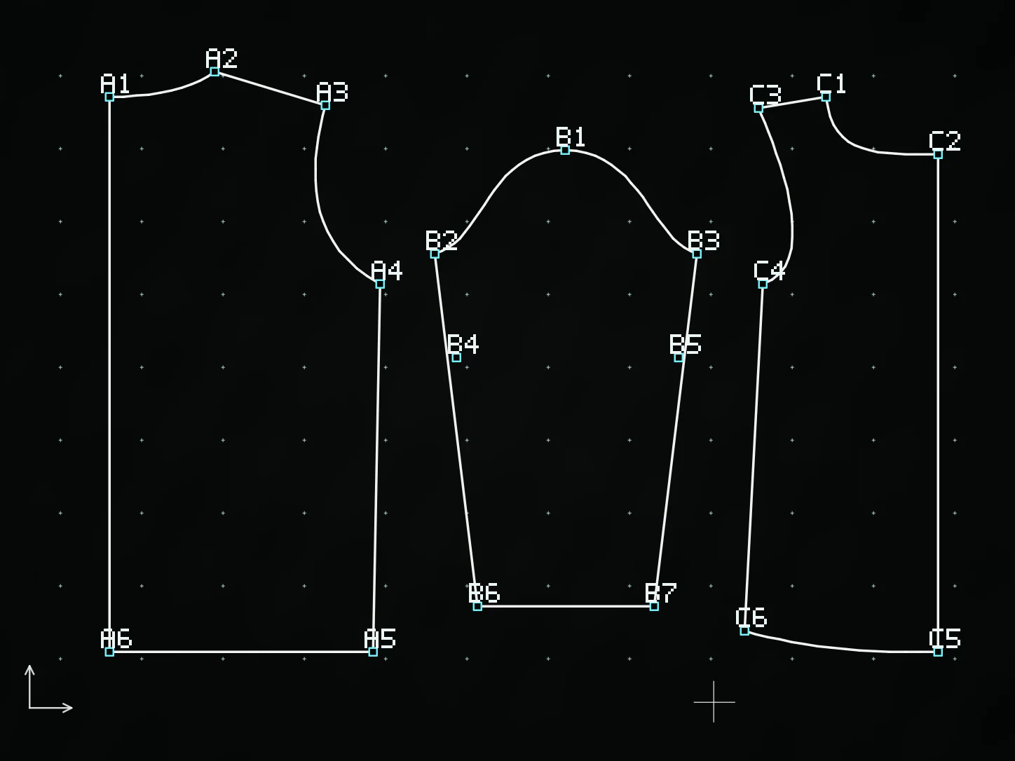 Illustrative traced DXF vector preview