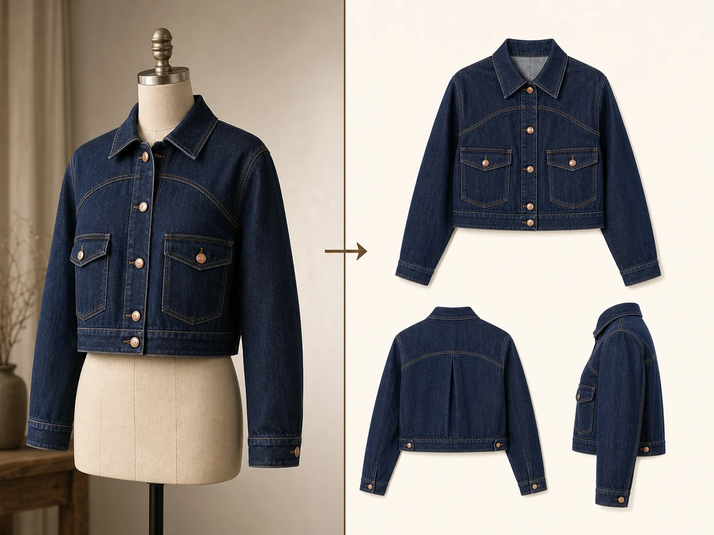 Garment three-view generator