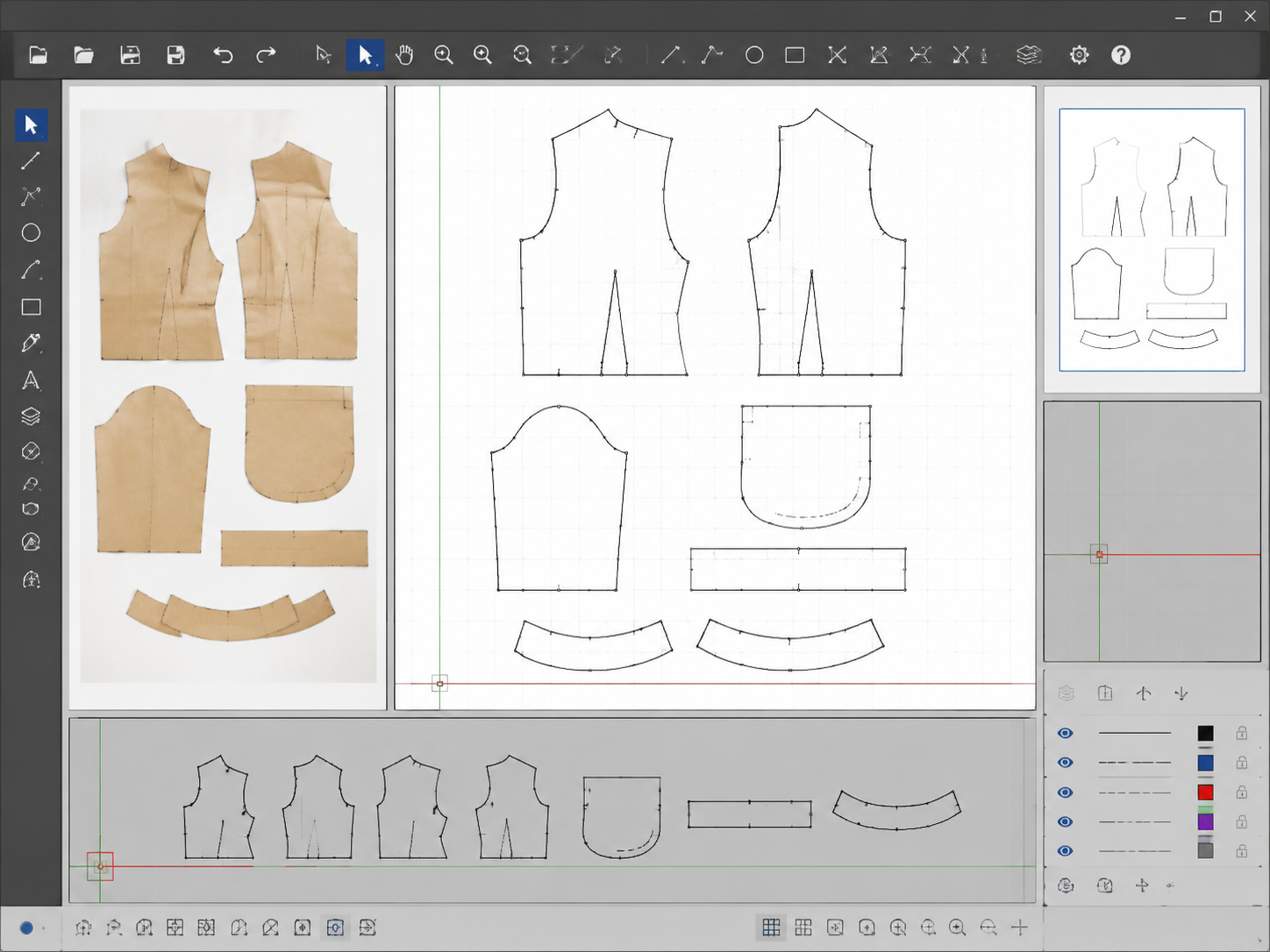 Illustration of reviewing a converted DXF draft in CAD software