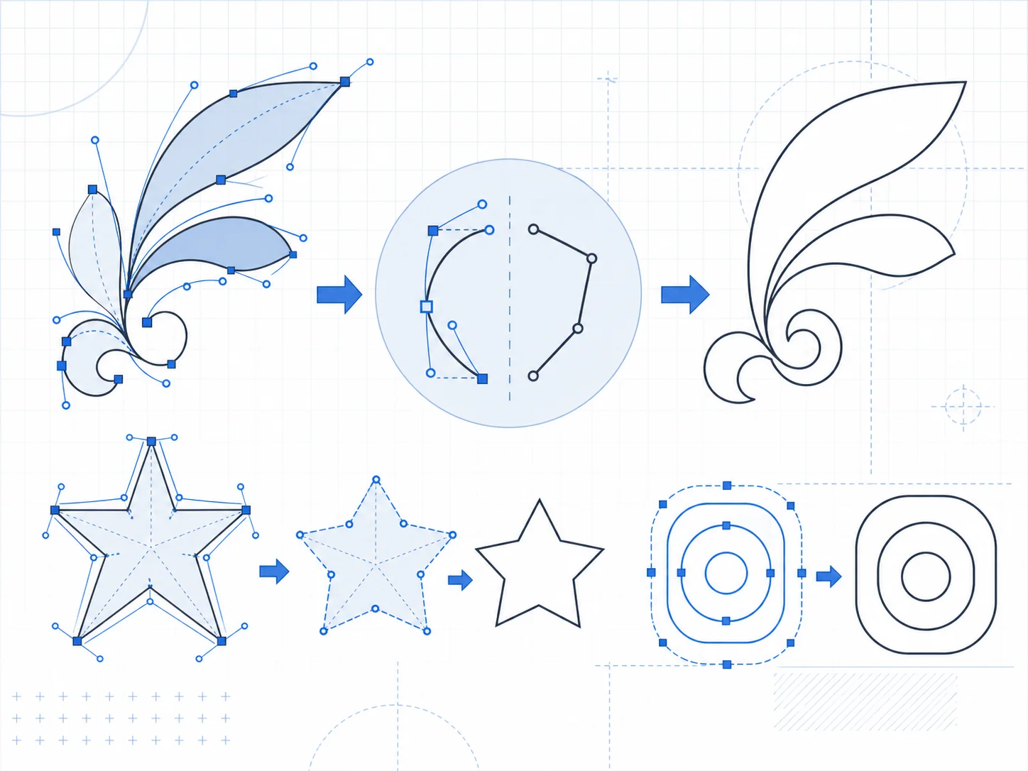 AI-generated illustration of SVG vector paths prepared for DXF export