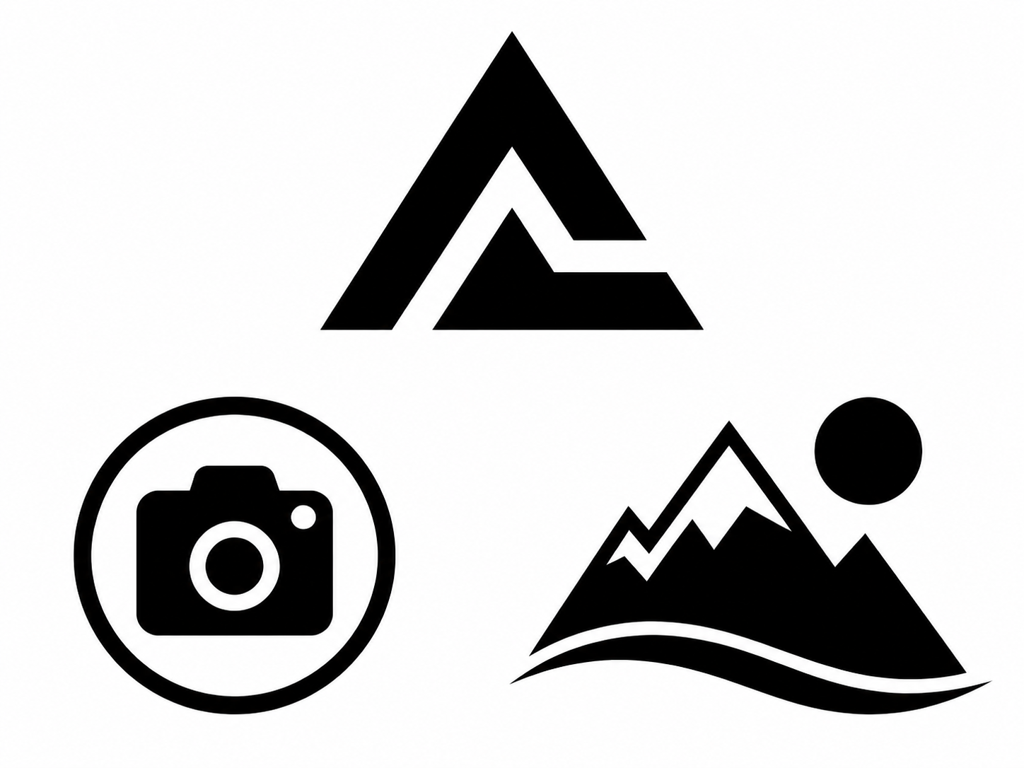 High-contrast logo and artwork input for a vector image converter